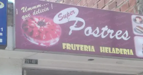 SUPER POSTRES FRUTERIA HELADERIA SUPER POSTRES FRUTERIA HELADERIA